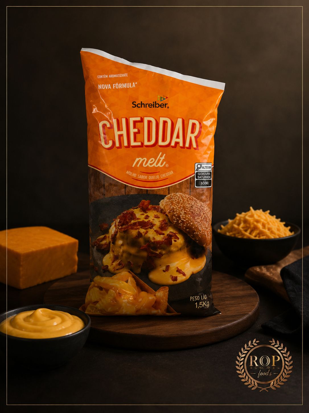 Molho Cheddar Schreiber 1,5kg