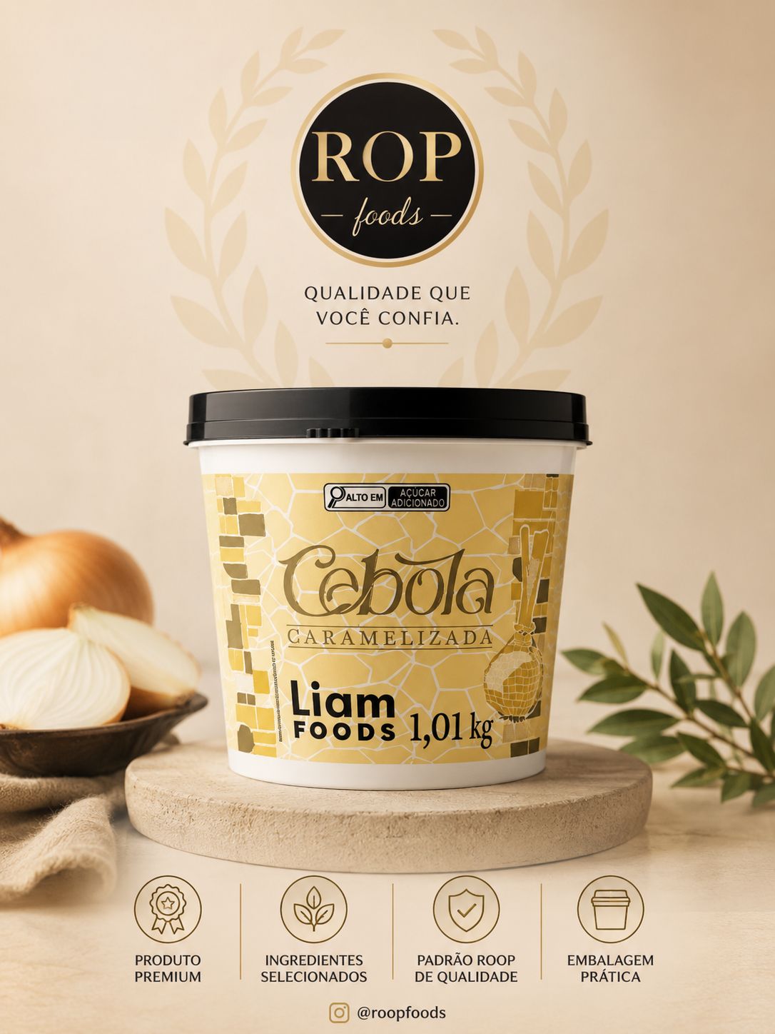 Cebola Tradicional Caramelizada Liam 1,1kg