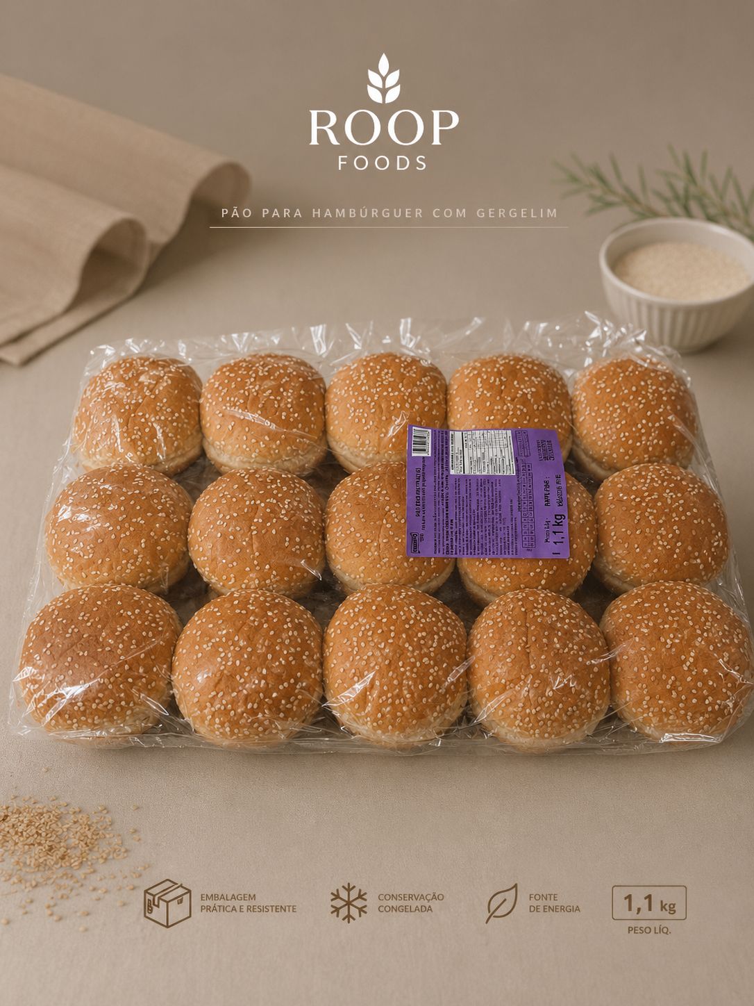 Pão Supremo 2 Cortes 15un