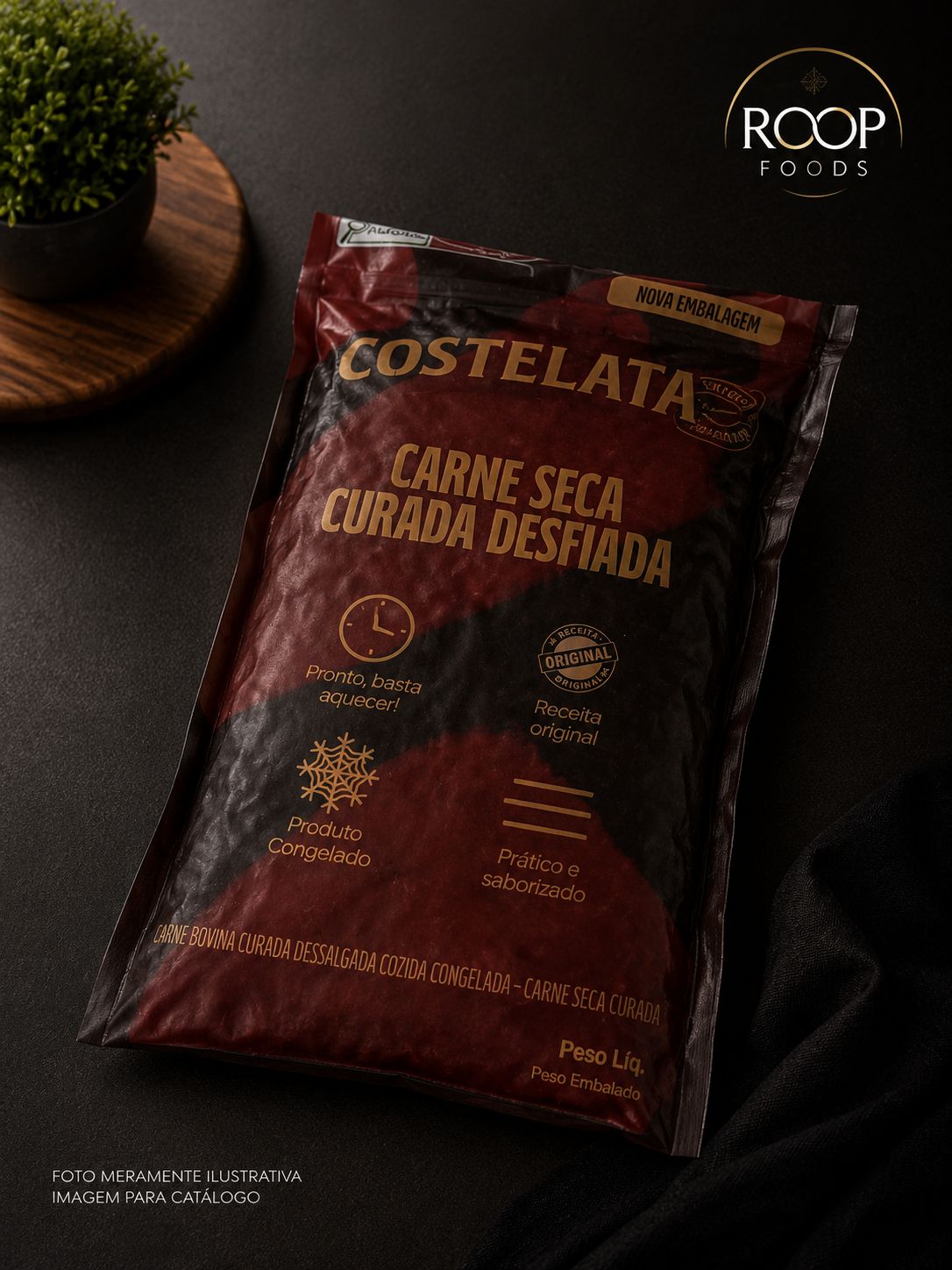 Carne Seca Desfiada 1kg